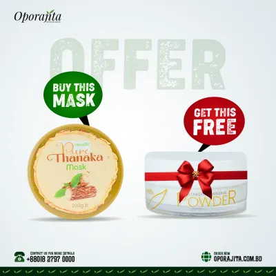Oporajita Pure Thanaka Mask Get Stardust Mineral Powder Translucent